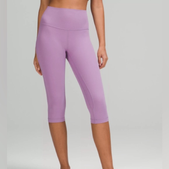 NWT Lululemon Align HR Crop 17”, Wisteria Purple, size 12 - Picture 5 of 6